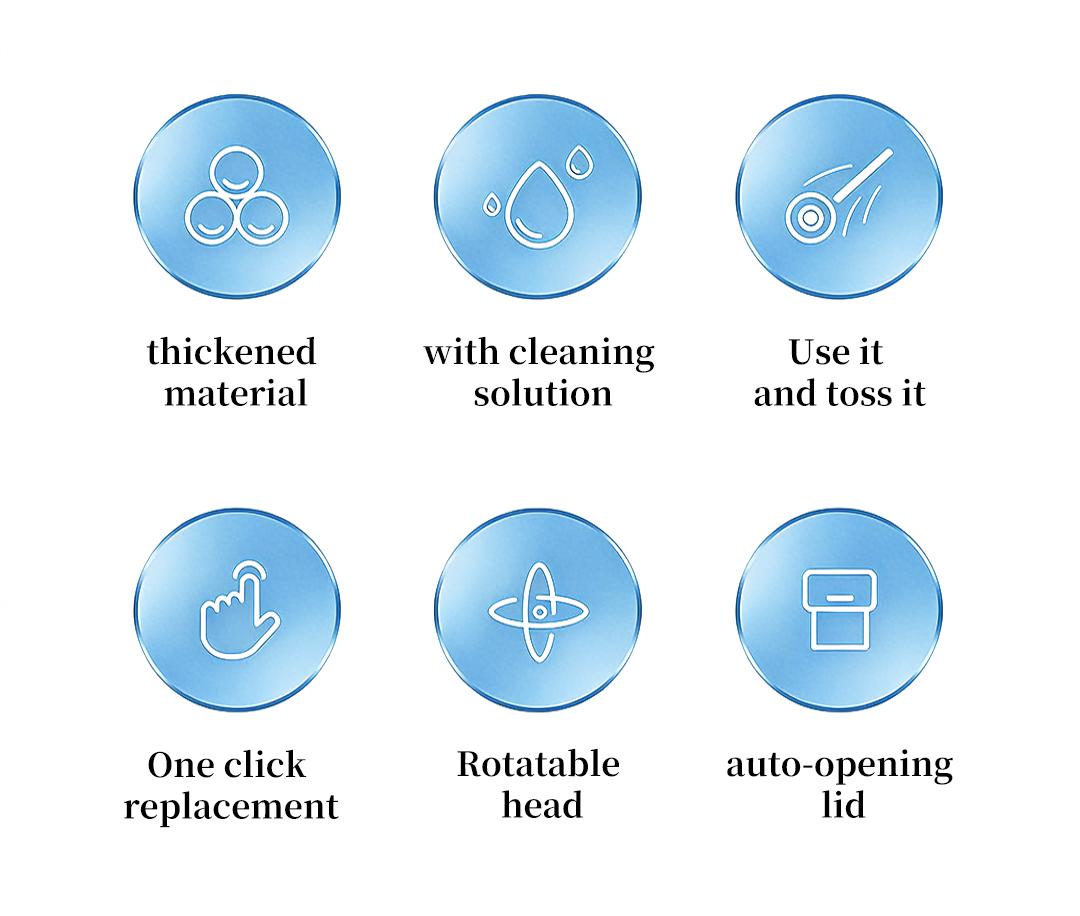 SOPAMI Toilet Scrubber Kit with Self-Cleaning Disposable Pads – No Pre-Rinse, No Mess, No Odor , Simplifies Bathroom Hygiene