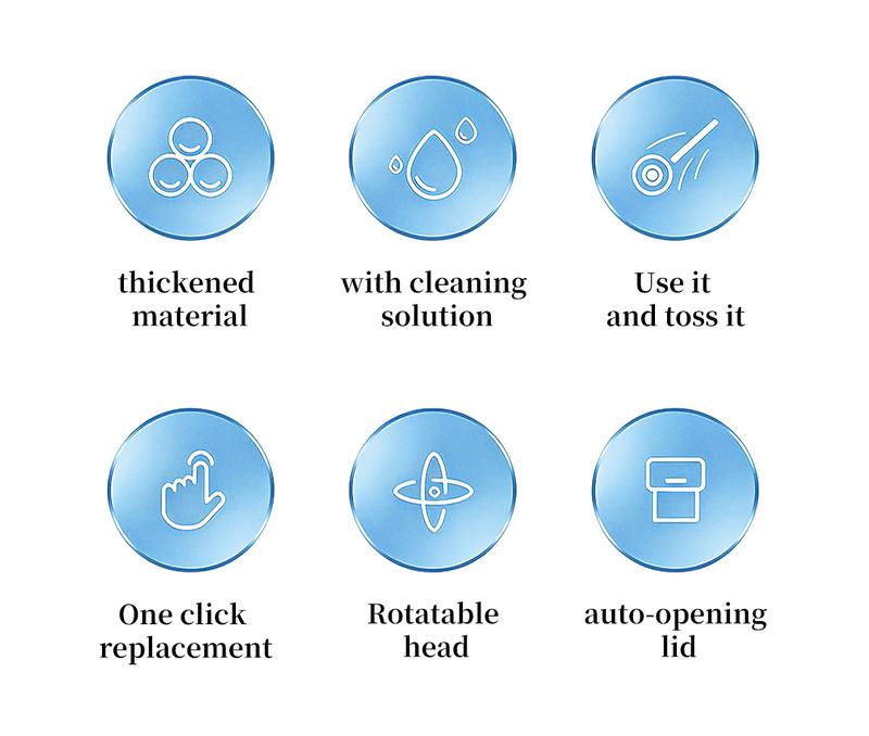 SOPAMI Toilet Scrubber Kit with Self-Cleaning Disposable Pads – No Pre-Rinse, No Mess, No Odor , Simplifies Bathroom Hygiene