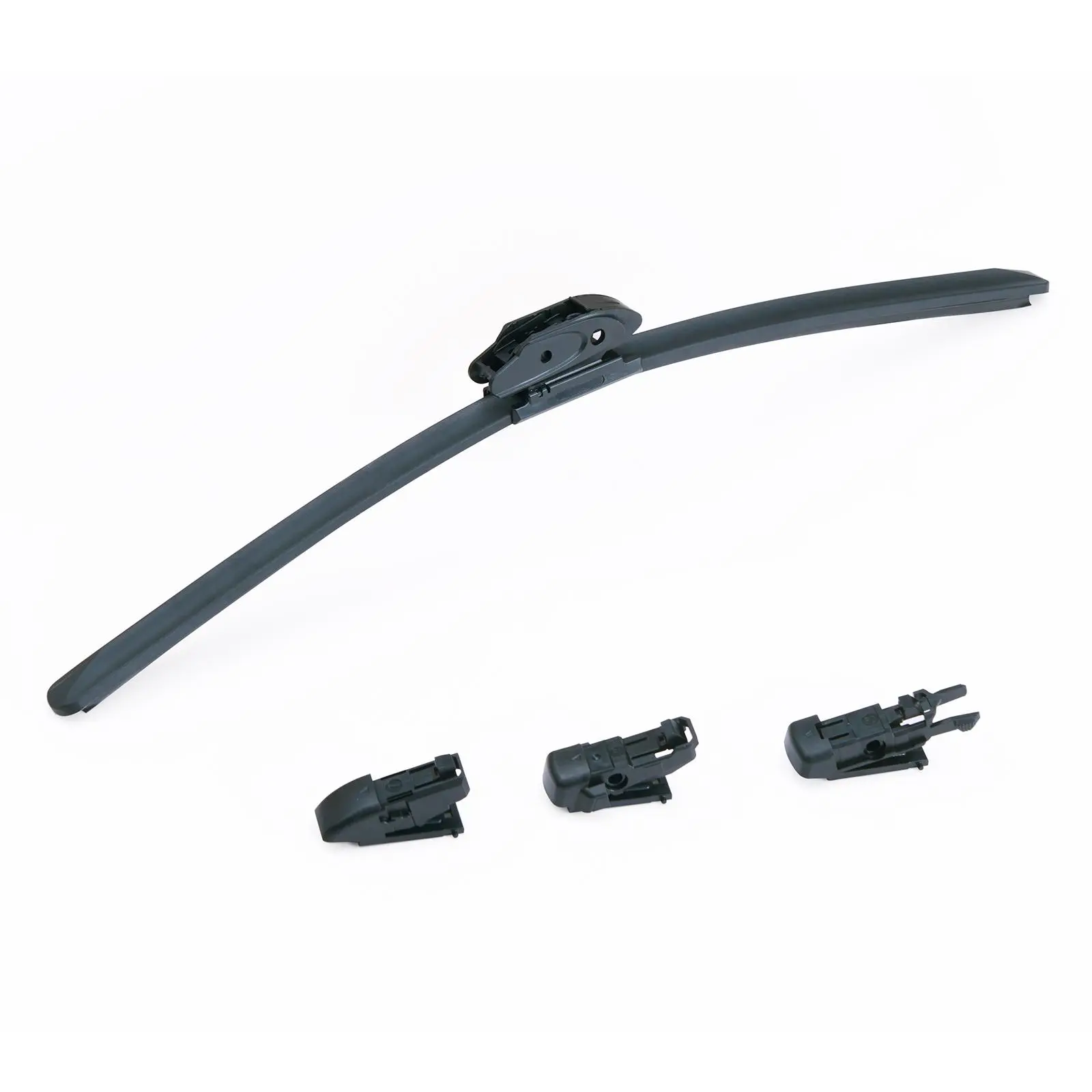 【Summerfinds】VEVOR Front Windshield Wiper Pair (Driver & Passenger Side), 18-in (46 cm), Durable Aluminum Alloy, Low-Noise Efficient Wiping, Universal Replacement with 4 Universal Clips for Most Cars, Easy Installation