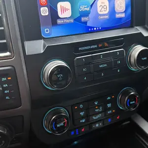 Carplay Hub Wireless CarPlay USB Media Hub for Ford SYNC 3 Wireless CarPlay Supports iOS & Android Auto USB Hub Module, 30W PD Fast Charging, Type-C+USB with Ice Blue LED, Plug&Play for Ford Lincoln