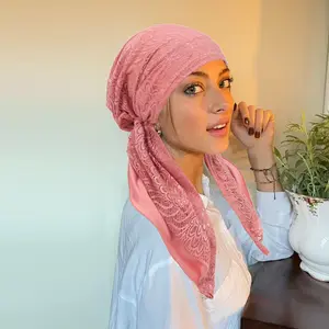 Women's Modest Stretchy Hijab Soft Multi-Color Woven Polyester Headscarf for Everyday Travel Active Wear in Various Colors