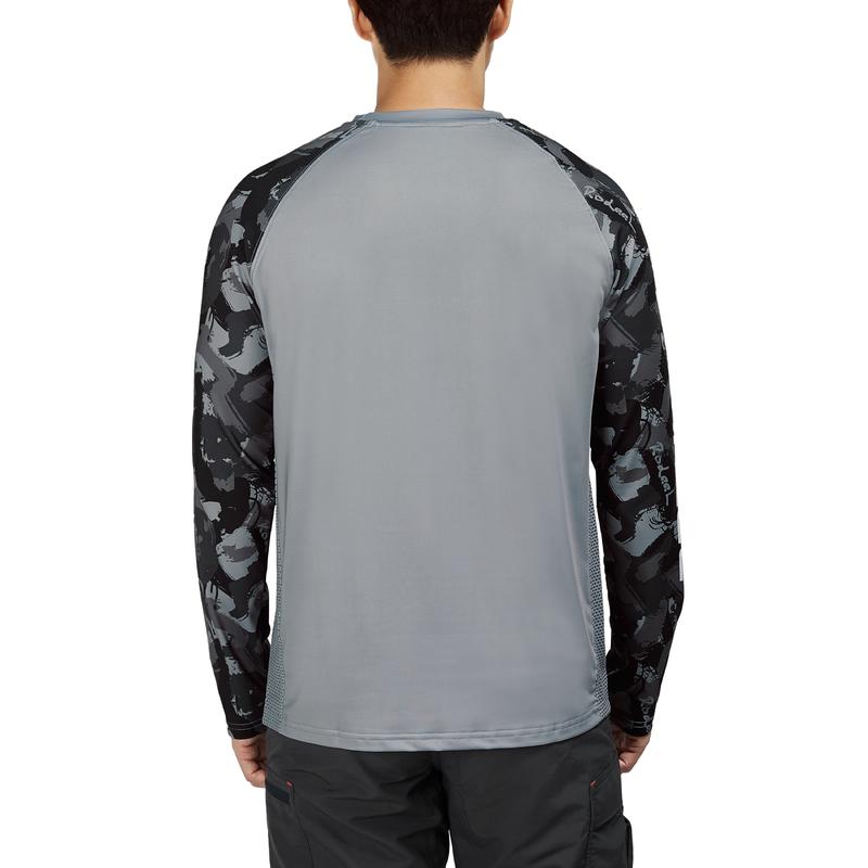 RODEEL 902 Long Sleeve Shirts Men UPF 50+ Sun UV Protection Lightweight Quick Dry Moisture Wicking Breathable Cooling Activewear for Outdoor Sport Gym Workout Hiking Camping Running Fishing Boating Construction Landscaping, Holiday Gift
