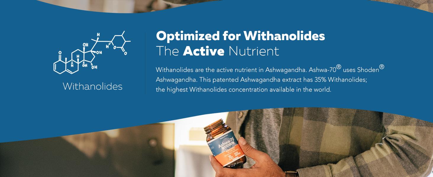 Triquetra Health Ashwa-70 Ashwagandha Extract - Organic Supplement for Health & Fitness Herbal Energy Capsules with 70mg of Withanolides for Sleep Mood & Performance 60 Servings
