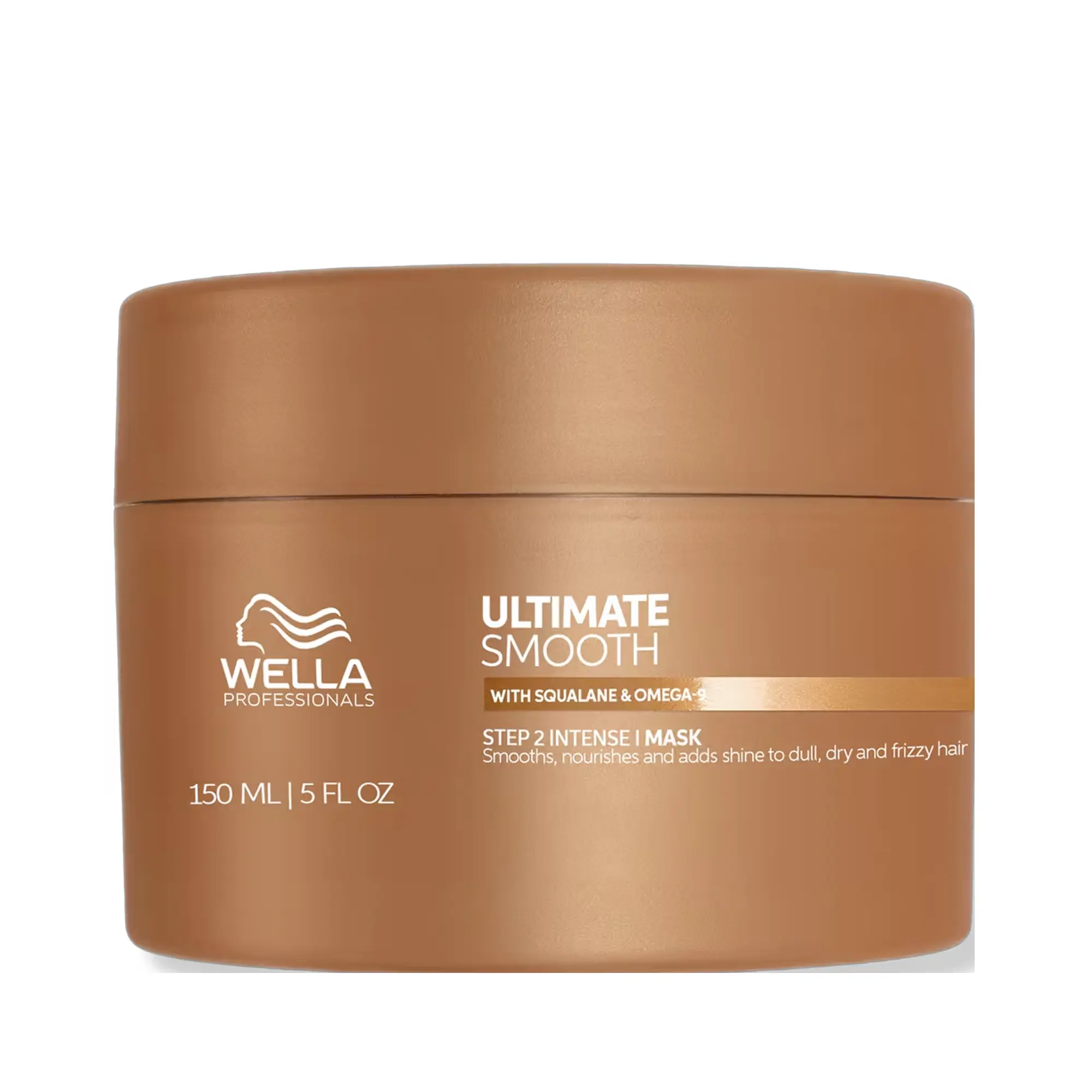 Wella Professionals Ultimate Smooth Intense Hair Mask, a Smoothing Haircare Treatment for Frizz Control | With Squalane for Silky, Nourished Hair, Light Floral Scent, Oil, Cream Mask, Glossy Hair