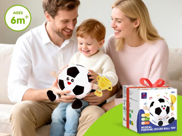 Hahaland Baby Musical Dancing Football Soccer Plush Toy - Interactive Tummy Time Toddler Toy with 48 Songs & Recording, Baby Infant Toy 6-12 Months, Birthday Christmas Holiday Baby Shower Gift Toy for Boy Girl Hahaland Baby Musical Dancing Football Soccer Plush Toy - Interactive Tummy Time Toddler Toy with 48 Songs & Recording, Baby Infant Toy 6-12 Months, Birthday Christmas Holiday Baby Shower Gift Toy for Boy Girl