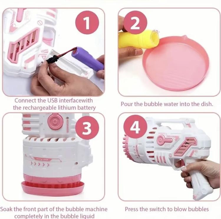 Automatic bubble gun feature