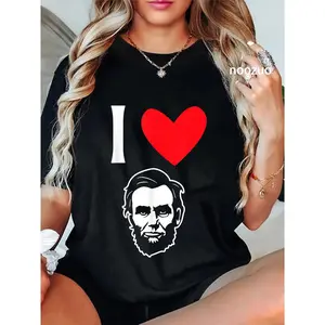 100% Cotton I Love Abraham Lincoln T-Shirt