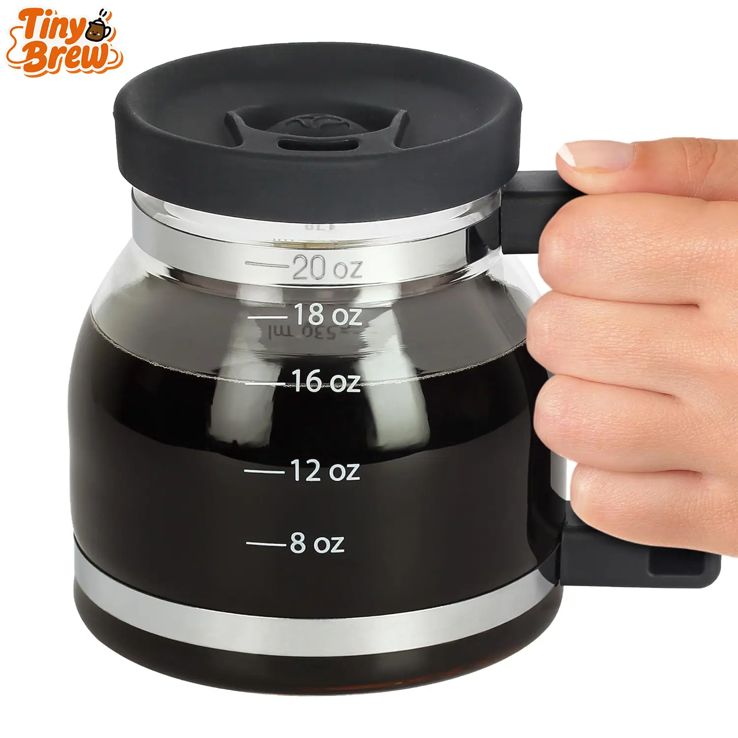 Tiny Brew Coffee Mug  20oz Borosilicate Glass Diner Pot Mug with  Spill-Proof Lid  Funny Novelty Gift for Coffee Lovers, Dads, Office, Travel  & More Father's Day Gift - TikTok Shop