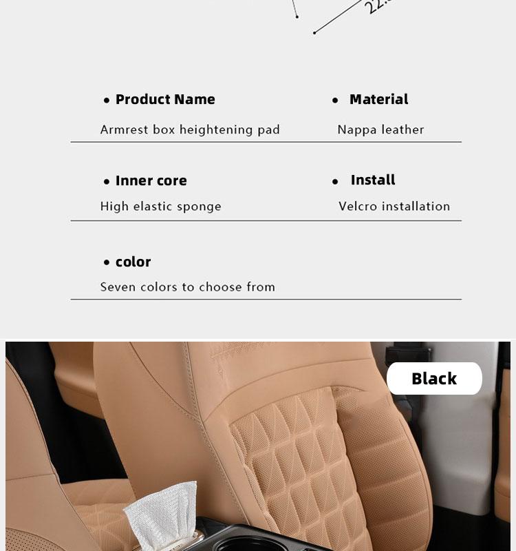 Car interior accessories armrest box storage bag for storage and organization of universal car interior accessories, cup holder and mobile phone storage cabinet for long-distance driving travel, car center console armrest pad, multi-function storage bag