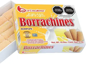 La Coculense Borrachines Rompope Artificially Flavored Milk Candies, 24 Pieces, Mexican Candy, Dulces