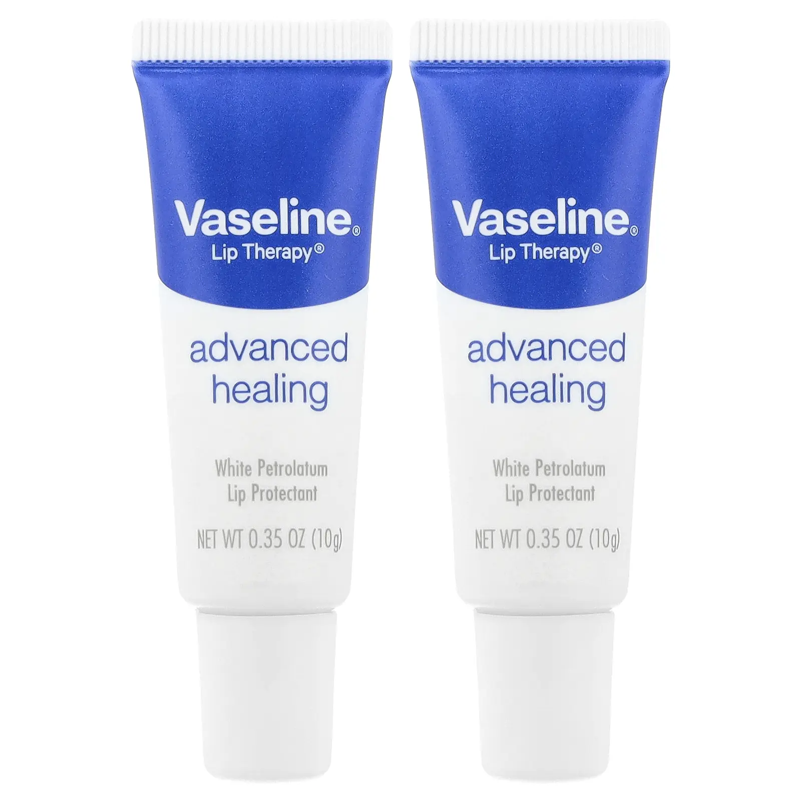 Vaseline Lip Therapy®, Advanced Healing, 2 Tubes, 0.35 oz (10 g) Each