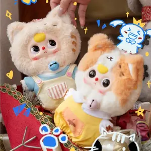 Baby Three Kitten Wardrobe Series Plush Blind Box Cute Anime Vinyl Plushies Collectible Birthday Gifts for Girls
