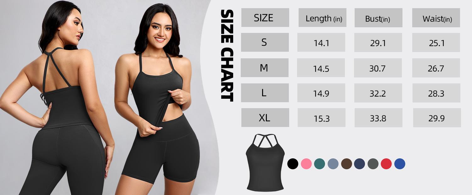 CHRLEISURE 3PCS Tank Top for Women Yoga & Fitness Stretch High Elasticity Breathable Comfortable Back Cross Design Vest
