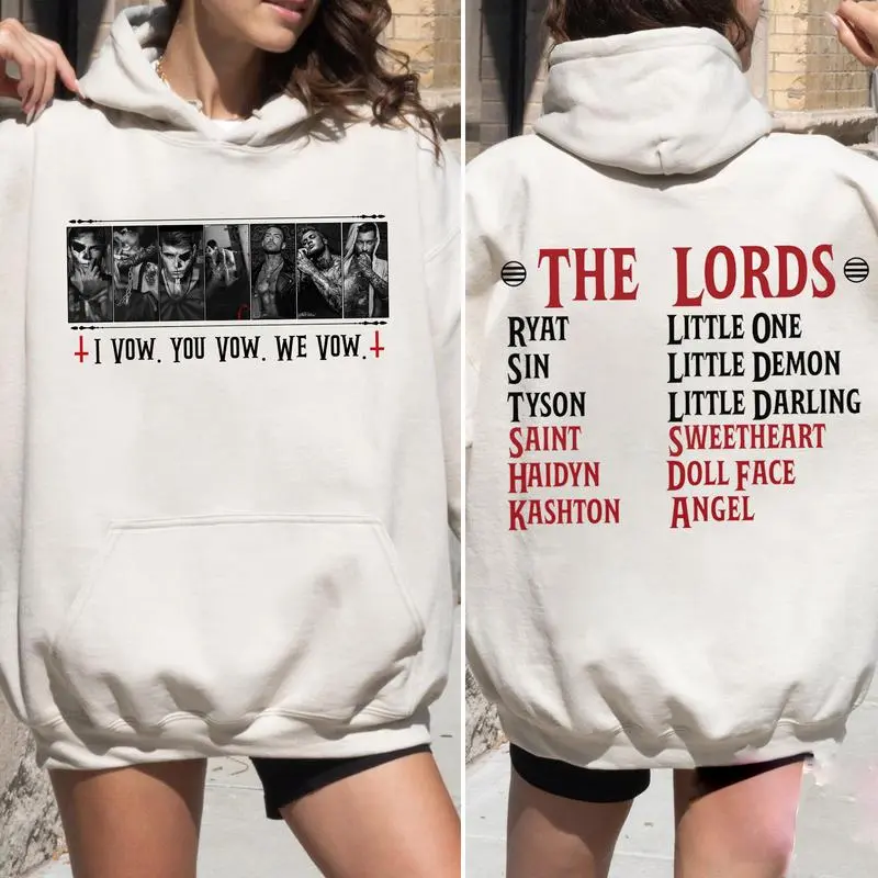 Chaotic Book HoodieT-shirtSweatshirt, The L.O.R.D.S Series Crewneck, I Vow You Vow We Vow Hoodie, Shantel Tessier Sweater, Smut Books Merch