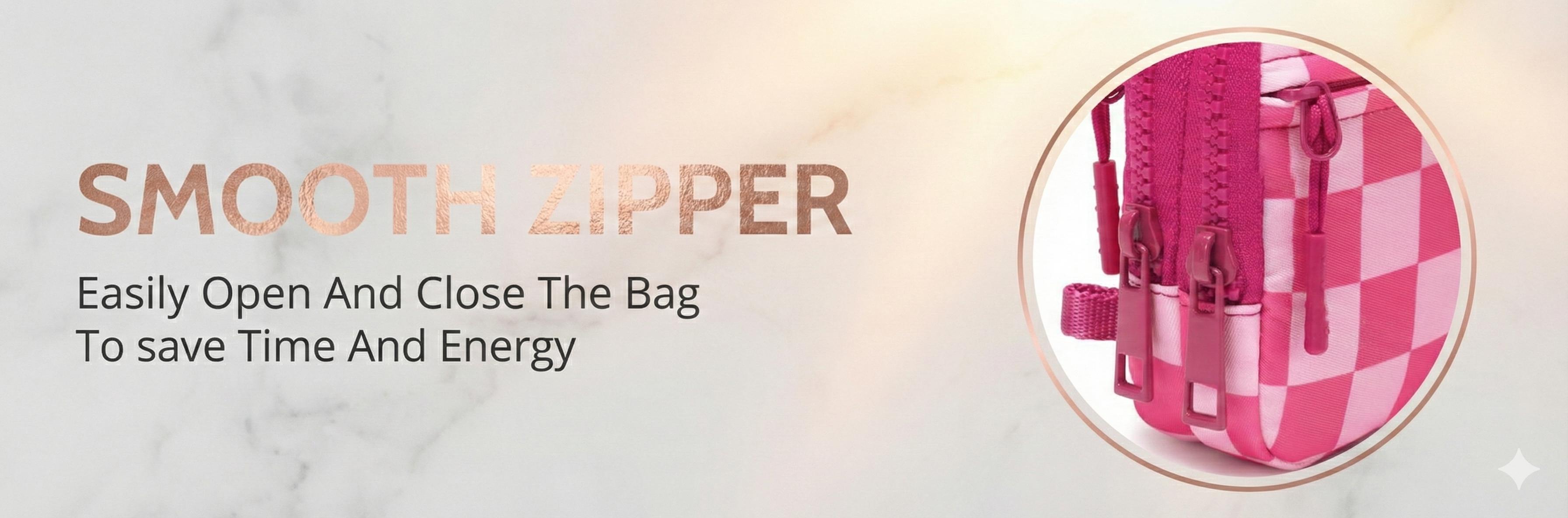 Women's Nylon Quilted Wristlet Wallet with Strap, Fashionable 4 Zipper Travel Purse and Credit Card Holder, Versatile Cell Phone Organizer for Daily Use