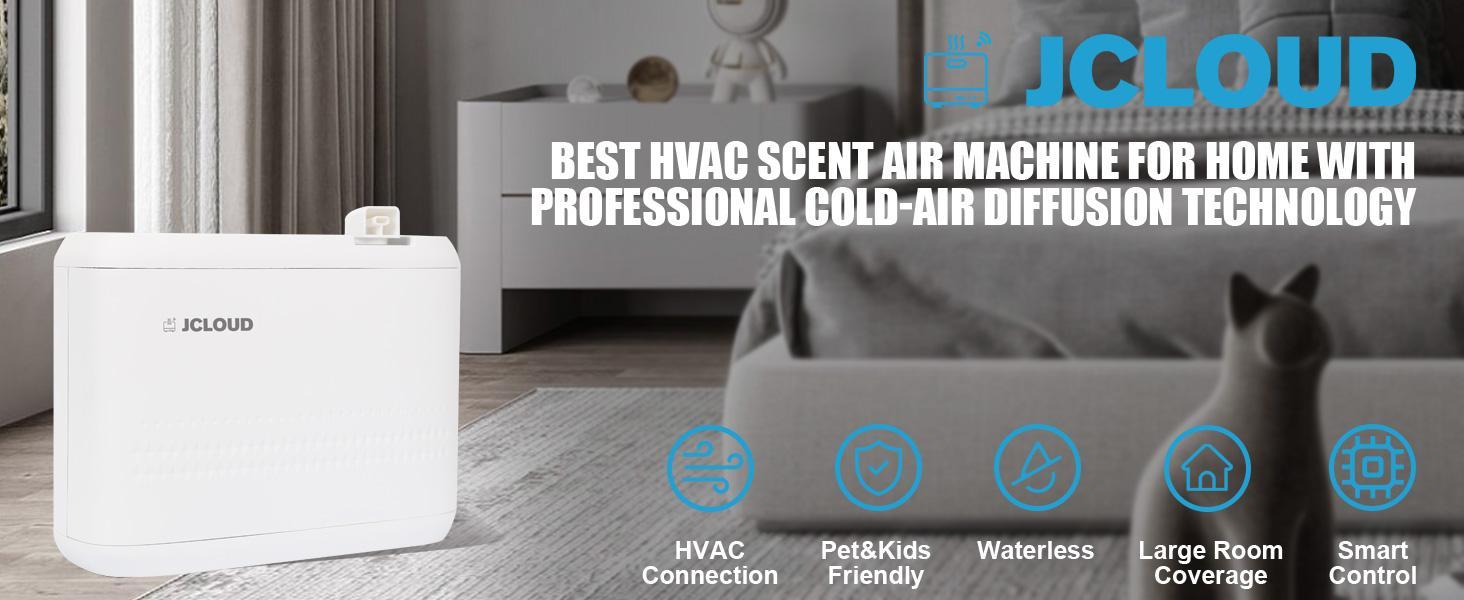 JCLOUD Smart Scent Air Machine with Nebulizing Technology and 850ML Waterless Oil Diffuser for Home, Hotel and Spa JCLOUD Smart Scent Air Machine with Nebulizing Technology and 850ML Waterless Oil Diffuser for Home, Hotel and Spa