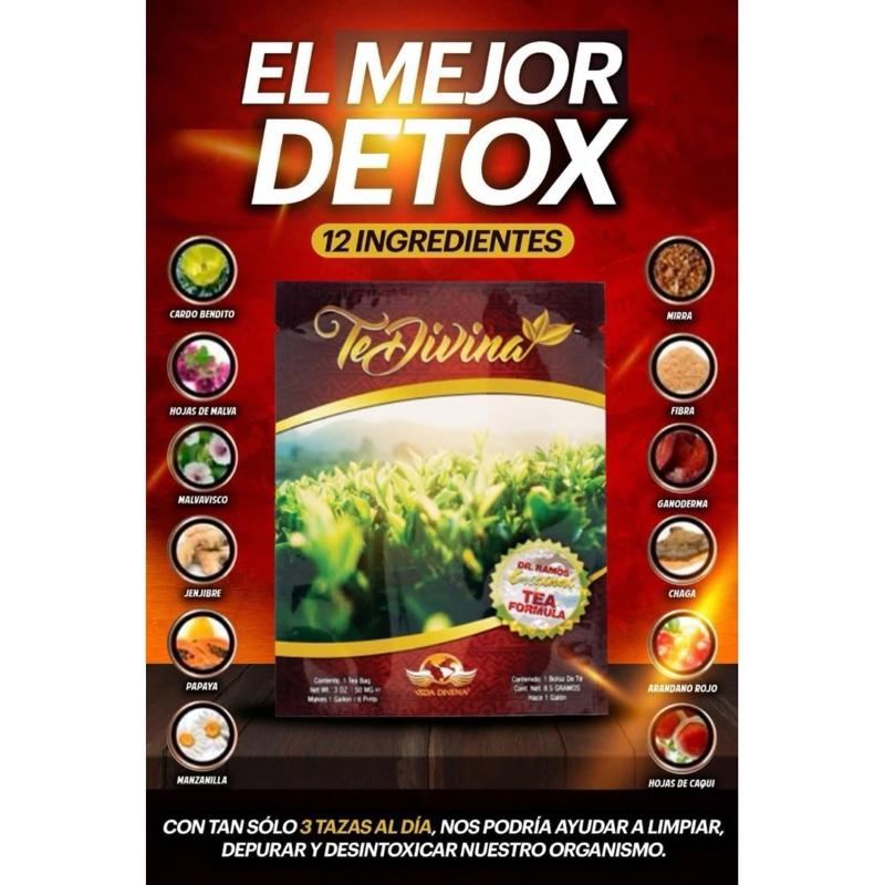 Té Divina - Buy 4 Get 2 Free, Natural Herbal Tea Caffeine-Free, 6 Weeks, Infused With Reishi premium Beverage