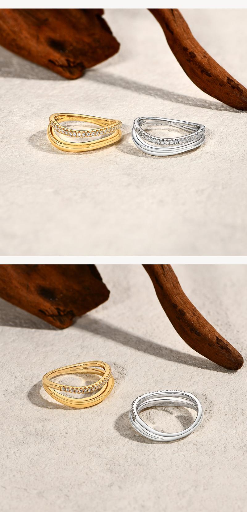 ATTAGEMS Round Cut 2mm D Color Lab-Created Moissanite Ring  925 Sterling Sliver Eternity Band Wedding Engagement Rings for Women Unique Jewelry Gift R287