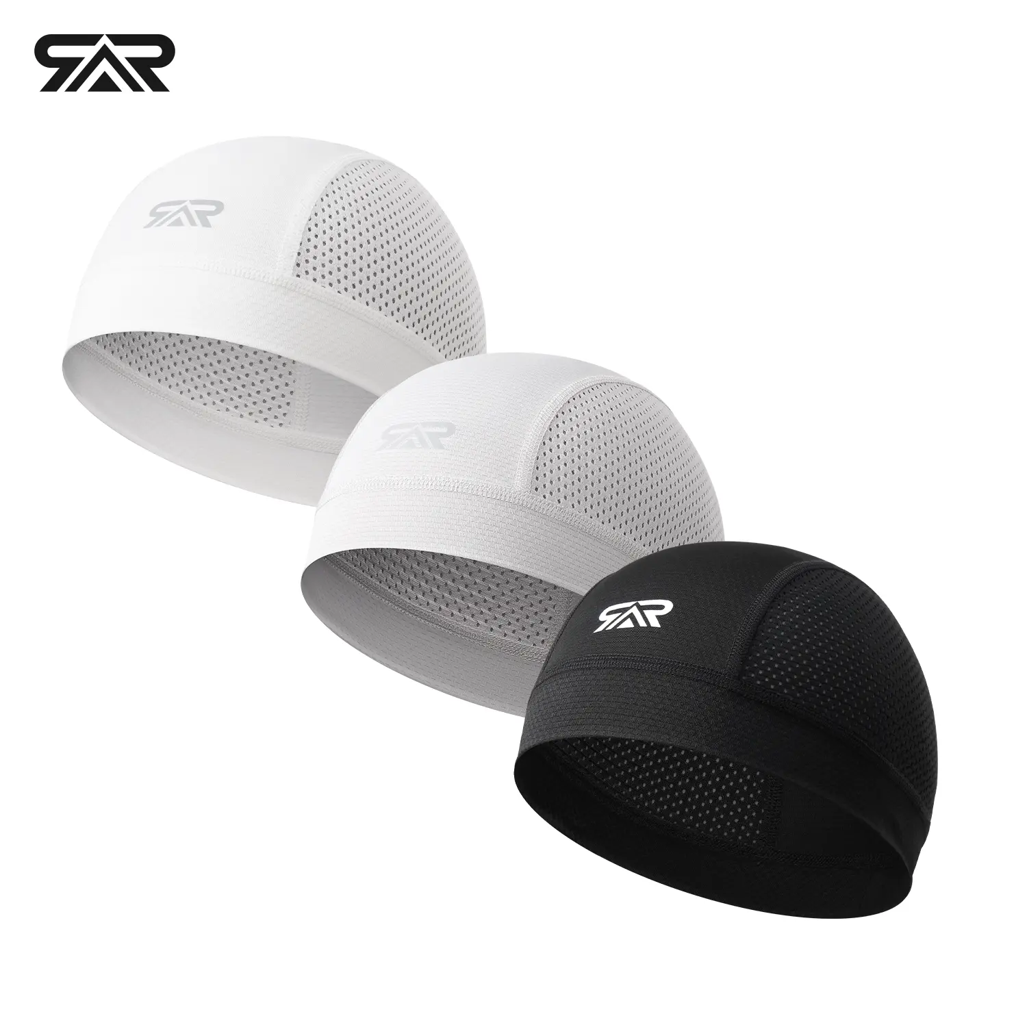 Cooling Helmet Liner Skull Cap - Lightweight Mesh, Breathable, Sweat-Wicking Headwear for Construction, Biking, Hard Hat Use, Skull Caps