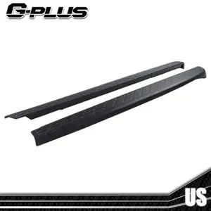 Fit For 07-13 Silverado Silverado 1500 5'8" Bed Side Rail Cap Cover Black 2pcs