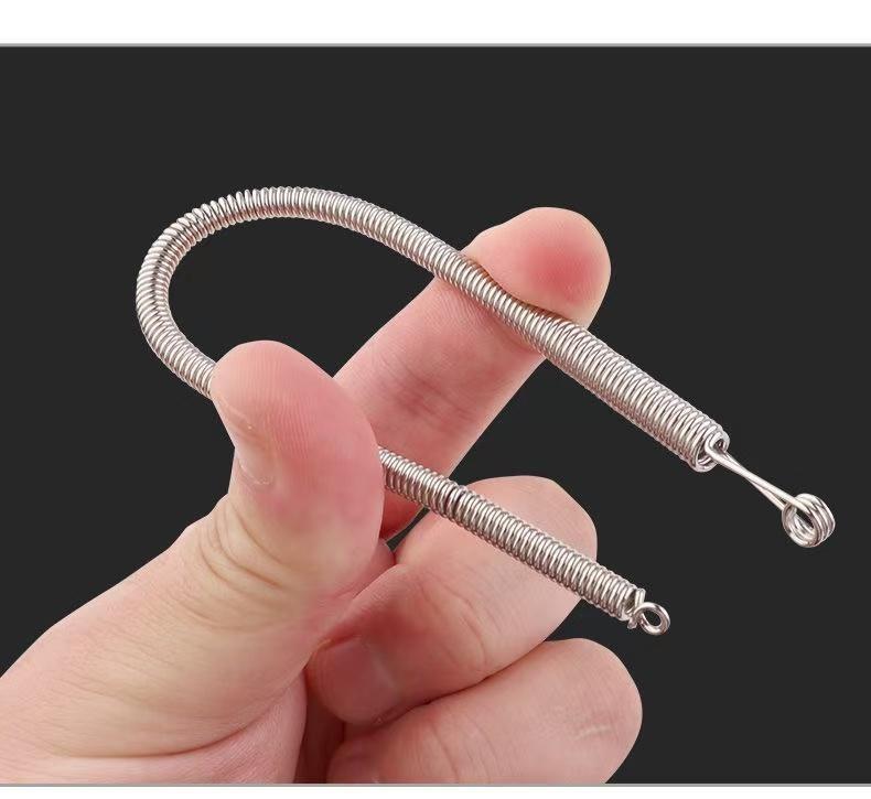 2Pcs Bendable Multi-purpose Spring Loaded Cord Threading Tool for Eyelet Elastic Waistband String Insertion Device