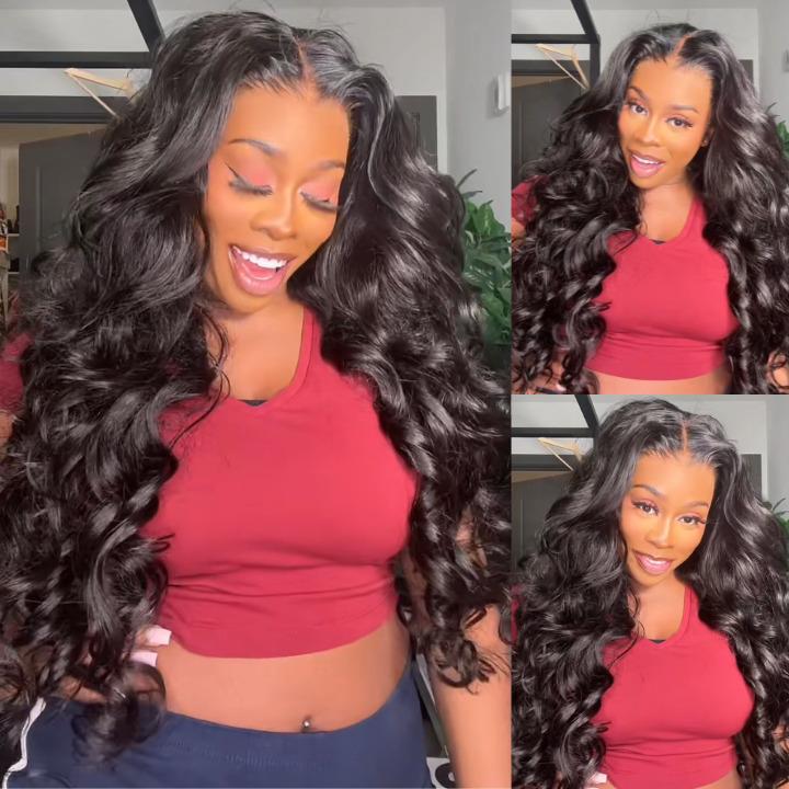 Cynosure High Density Body Wave 13x6 Lace Front Wig 220% or 280% Pre-Plucked Pre-Bleached Human Hair Wig