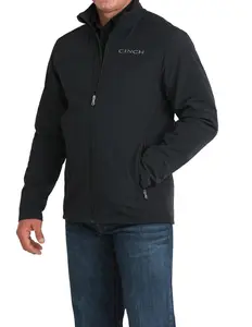 Cinch Men's Black Windproof Full Zip Jacket MWJ1924001