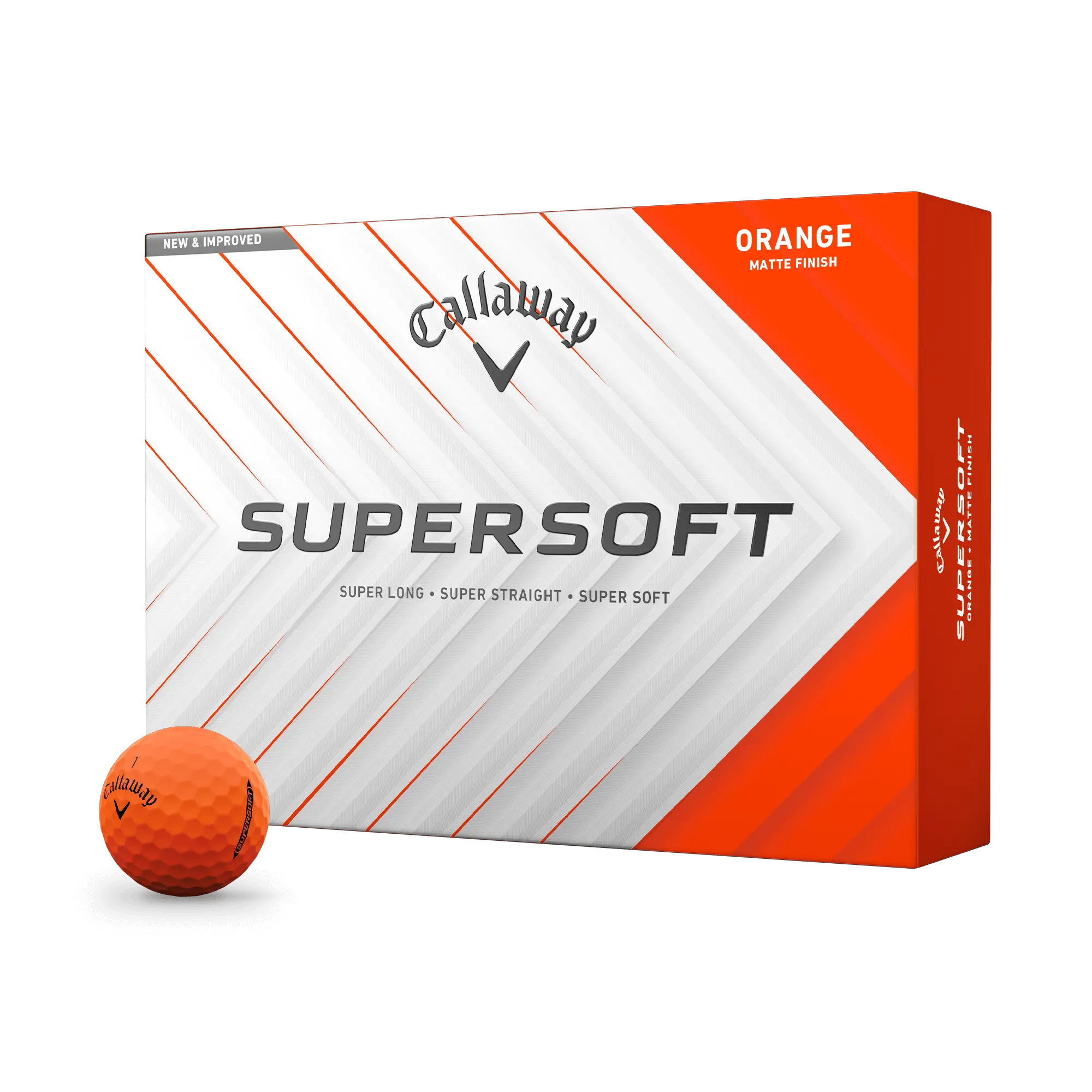 Callaway Golf Supersoft Matte Orange Golf Balls