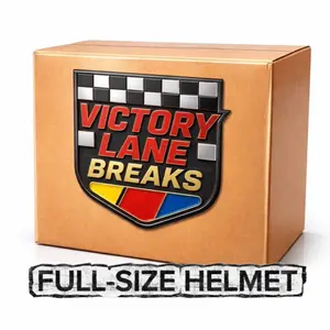 Victory Lane Breaks (Pick Your Team) Autographed NASCAR Driver FULL-SIZE Helmet Collectible Racing Memorabilia + 2 NASCAR trading cards