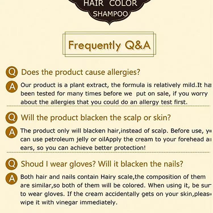 Brown and Black Hair Dye Home Use （Two-bottle set ） Integrated Comb Cream Plant Essence No Damage Long-lasting Color Fixing Plant-Based Ingredients