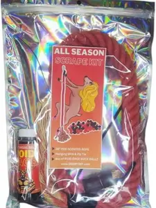 DEER PIMP All Season Scrape Kit with ROID Rage – Scented Mock Scrape Rope by Real Deer + Roid Rage Buck Tarsal Ballz Lure for Rut & Whitetail Attraction