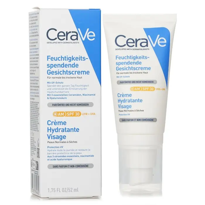 CeraVe Facial Moisturizer SPF30 - Lightweight, Hydrating, Skin Repair Facial Lotion, 52ml/1.75oz (SummerVibes)
