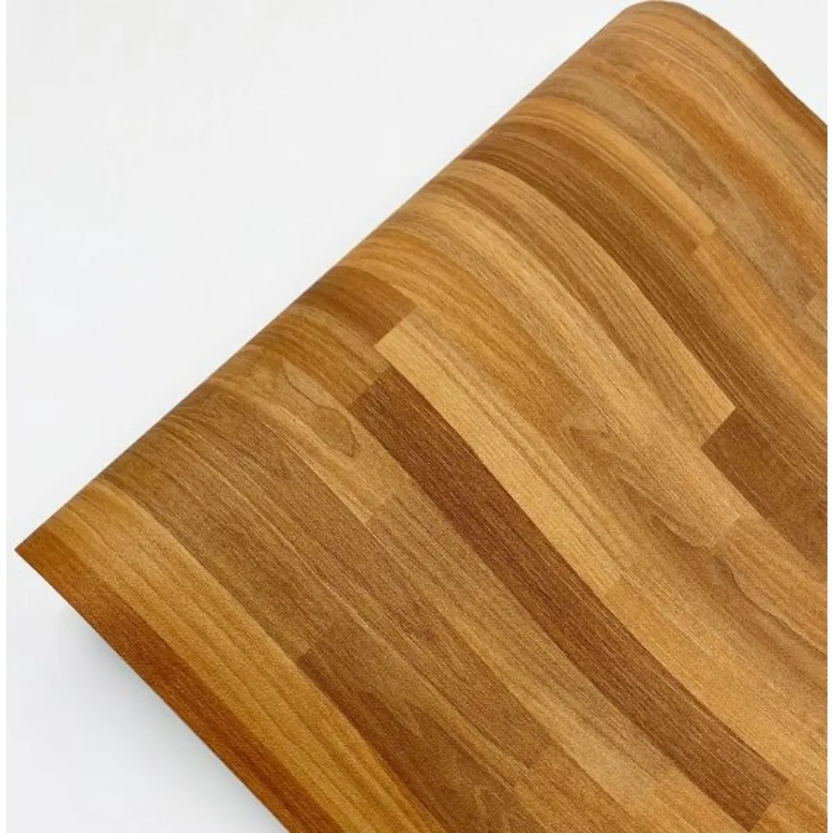 Modern Light Brown Wood Grain Butcher Block Contact Paper - Waterproof Self-Adhesive Decorative Wallpaper, Peel-and-Stick Peel and Stick Wallpaper for Bathroom, Home Decor for Countertops, Desks