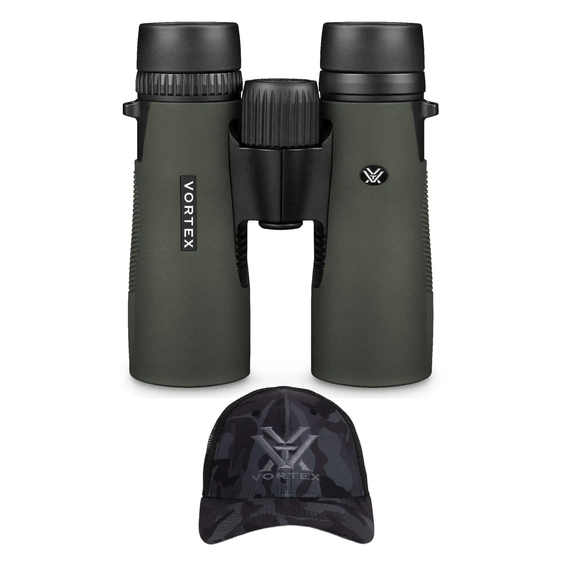 Vortex 10x42 Diamondback HD Roof Prism Binoculars with HD Optics, Rugged GlassPak Harness Case, Cap, Outdoor Tethers, and Argon Gas Purging