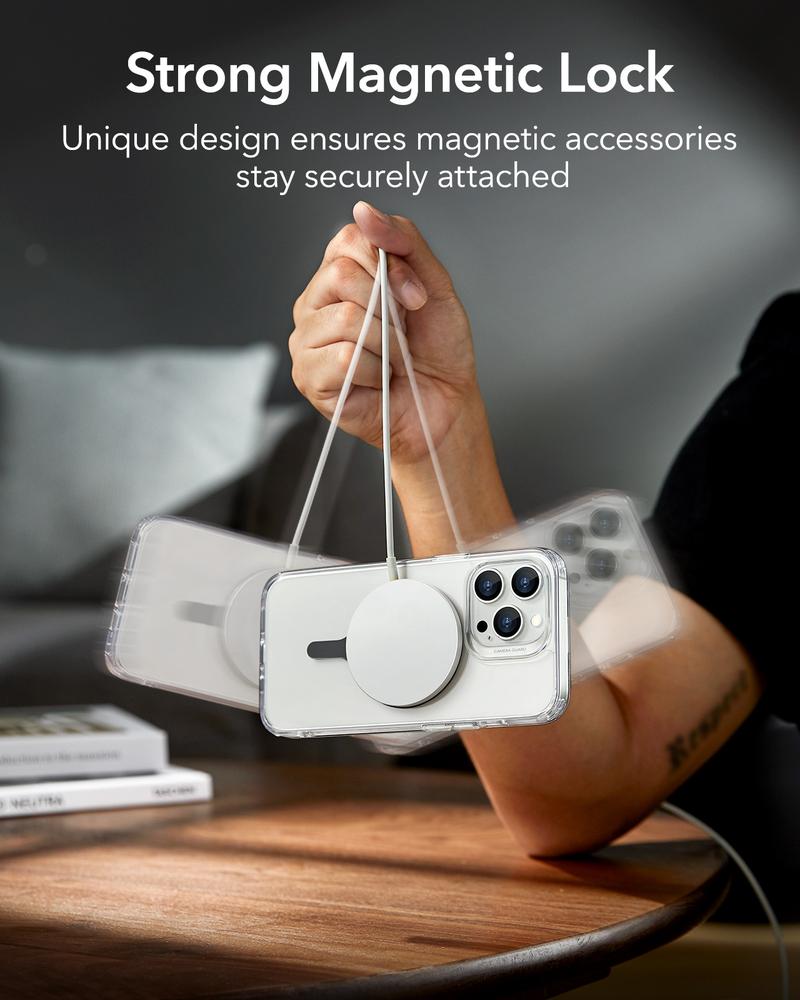 ESR for MagSafe Sticker 360, MagSafe Ring Magnet, 2 Pack Magnetic Ring, Universal Magnetic Wireless Charger Conversion Kit for iPhone 17/16/16e/15/14/13/12/11, Samsung Galaxy, Google Pixel 10