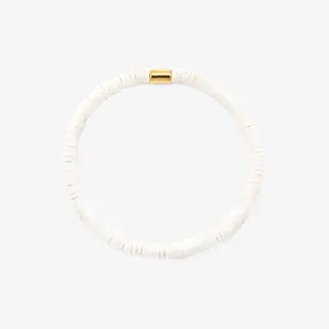 White Seascape Stretch Bracelet White Seascape Stretch Bracelet