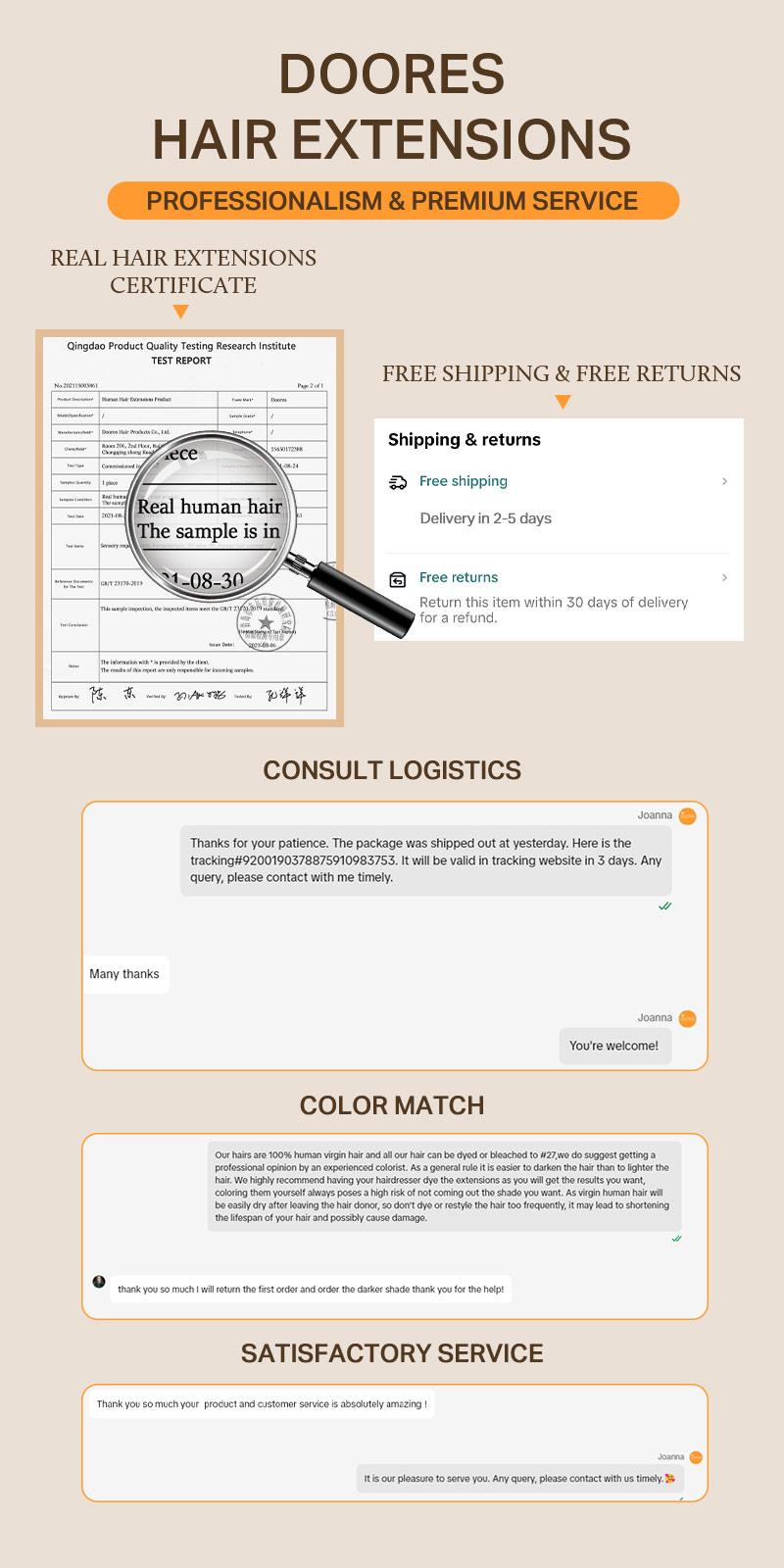 Doores Tape in 10-28'' length Remy Human Hair Extensions Natural Straight