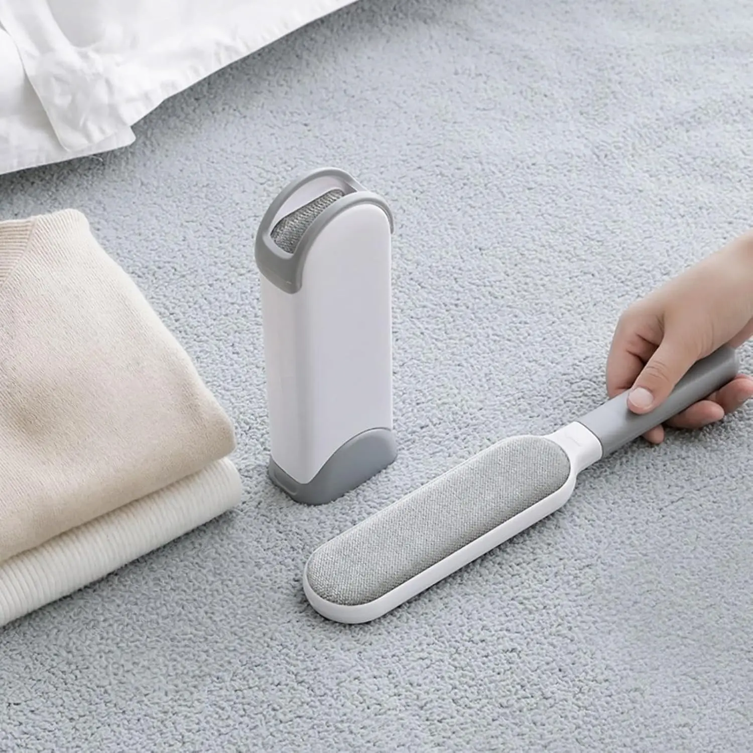 Fluff Removal Cleaning Brush, 1 Count Portable Clean Pet Hair Removal Brush for Clothes, Furniture and Carpet, Hair Removal Products for Dog & Cat