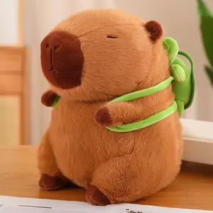 Capybara Plush Toy 9" - Soft Animal Little turtle backpack Perfect for Room Decor & Stress Relief Toys Gift Forkids,Soft & Durable Material