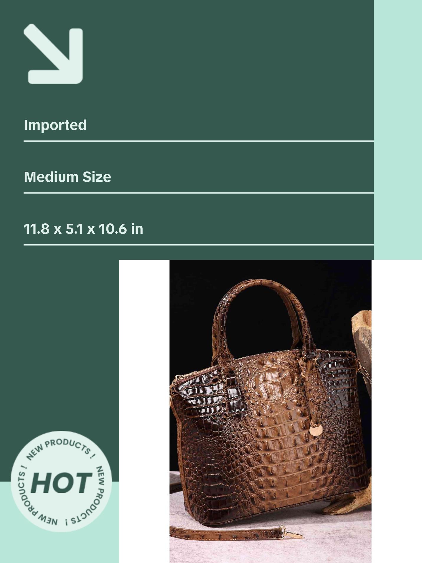 Crocodile Leather Handbag