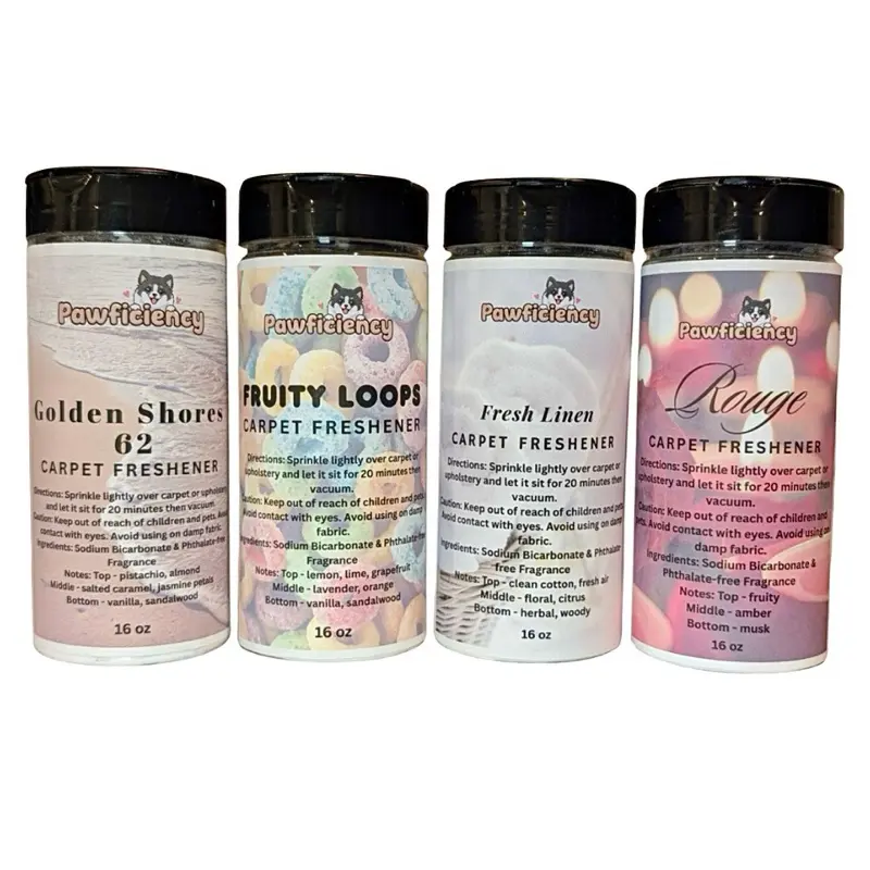 Carpet Freshener Deodorizing Powder 16 oz - for Carpets, Rugs, & Upholstery - Pet Safe Odor Eliminator Formula