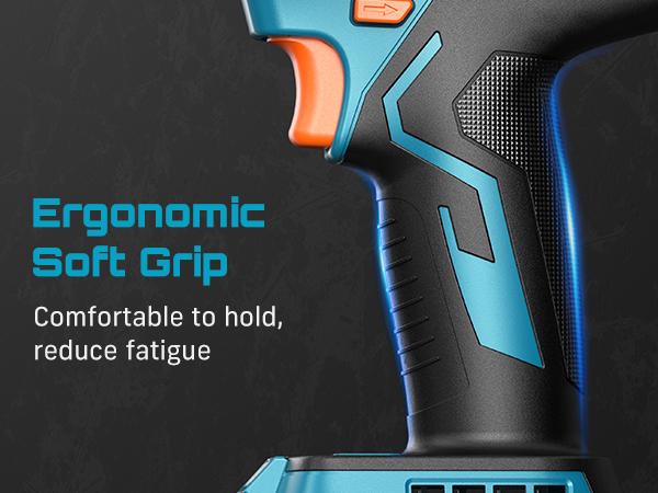 SEESII Upgraded Electric Impact Wrench w/ Detachable Handle - 1180 Ft-lbs (1600 N·m) 1/2" High-Torque, 21V Cordless + 2x 4.0Ah Batteries | for Car/Truck/Mower/Industrial Tasks, Black Friday Deals