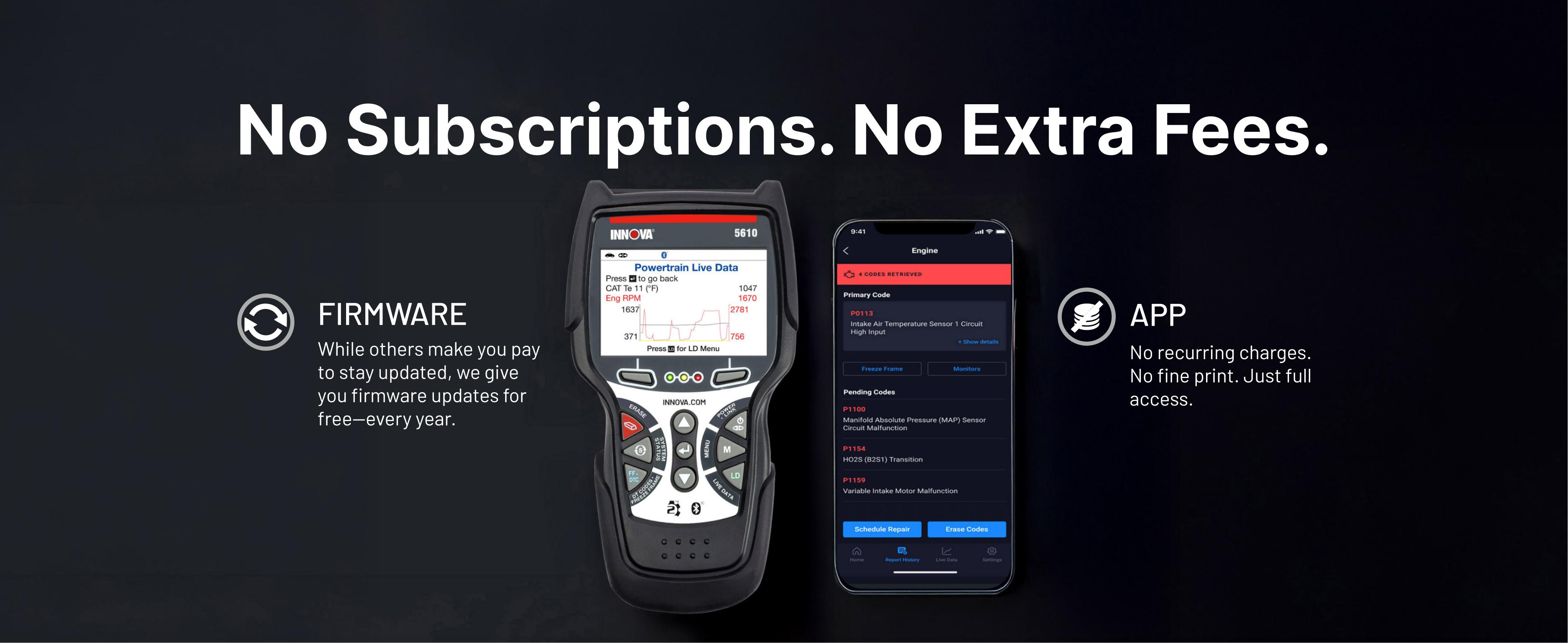 INNOVA 5610 OBD2 Bidirectional Scan Tool for OEM Codes with Manufacturer Warranty Easy-to-Use Design Car Diagnostic Scanner