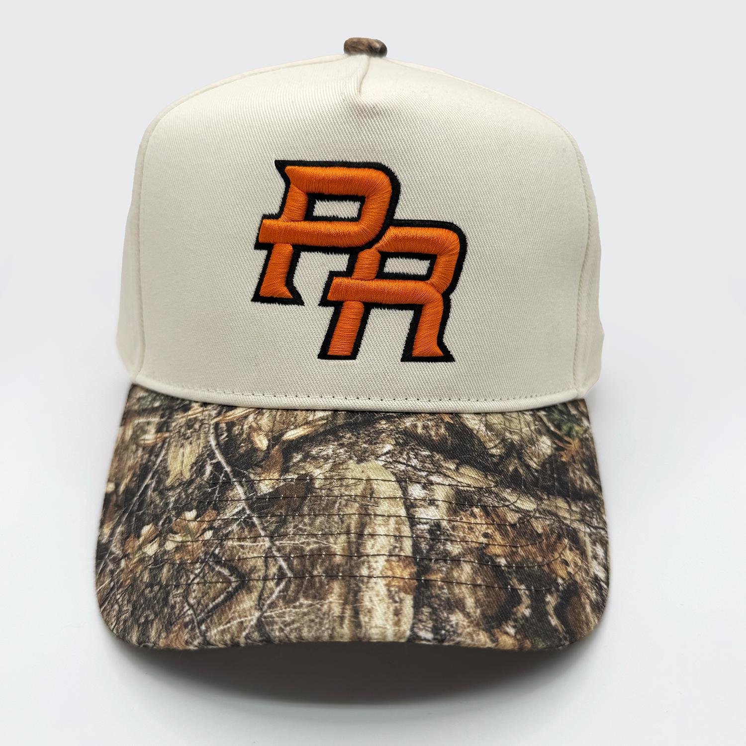 Puerto Rico Premium Snapback Cotton Material Camouflage Brim PR Logo Design Dry Clean Only Embroidered Hat