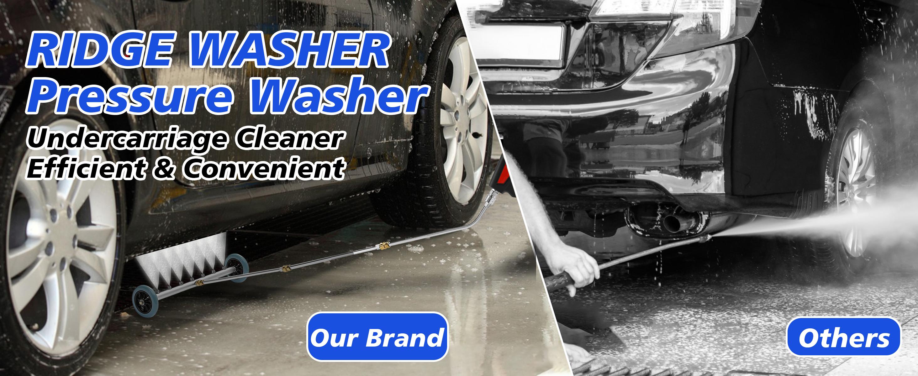 RIDGE WASHER Pressure Washer Undercarriage Cleaner 24 Inch with 3 Count Extension Wands, 4000 PSI, Convenient for Various Vehicles, ChristmasGift