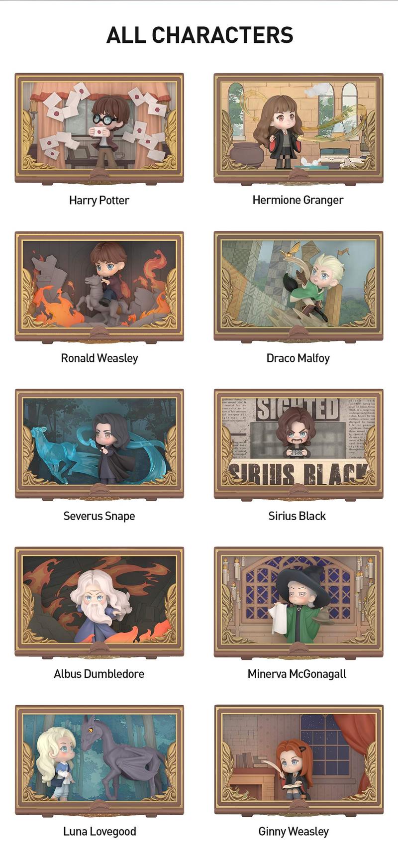 POP MART Harry Potter:Hogwarts Biographical Series Scene Sets