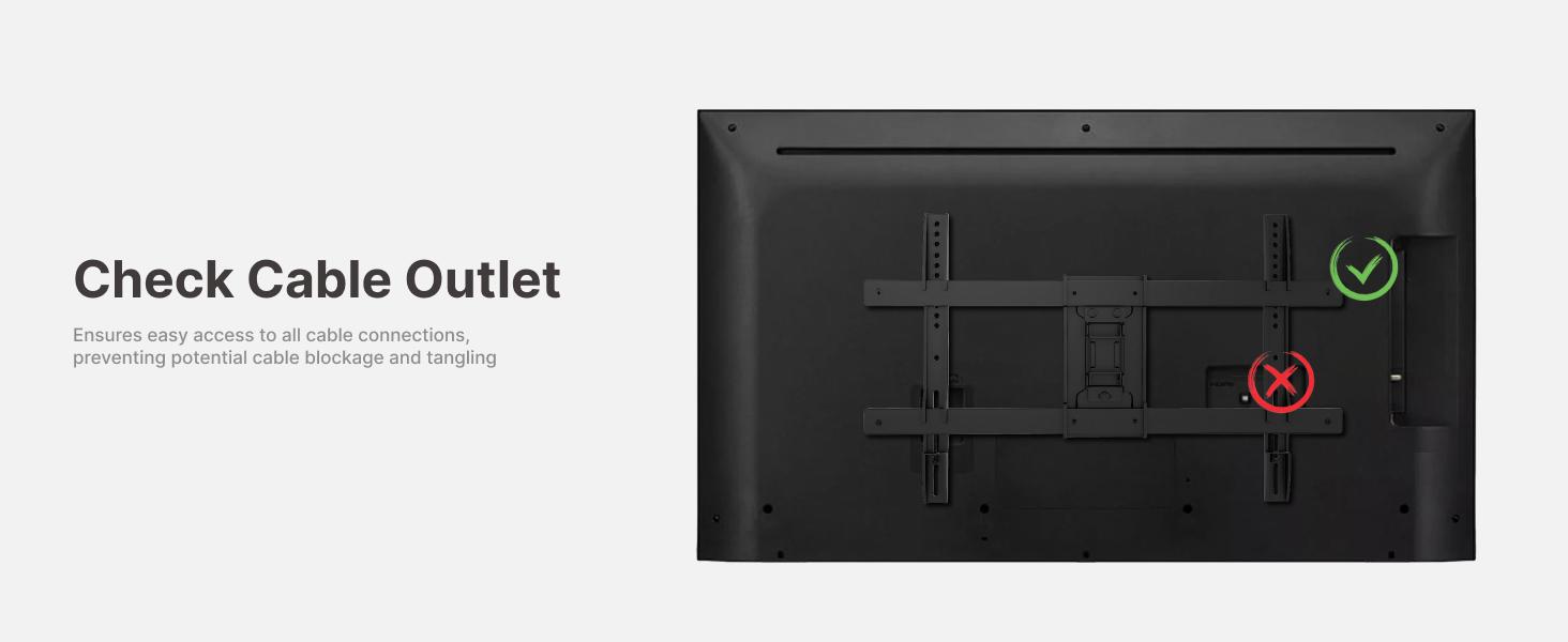 Long Arm TV Wall Mount for 43-95 Inch TVs, 42.5 Inch Extension, Swivel and Tilt, Full Motion, VESA 800 x 400mm, 132 lbs, 16',18' Studs