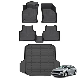 COLANAT for Volkswagen Jetta 2012-2018 | 2019-2026 Floor Mats & Trunk Liner Set , 3D Custom Fit All-Weather Car Liners, High-Wall Waterproof, Eco-Friendly Odorless, Non-Slip, Scratch-Resistant, Easy Clean