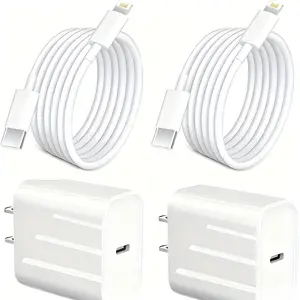 For iPhone 14 Charger Quick Charging, 20W USB-C Wall Charger With 6 Ft Fast Charging Cable For IPhone 14/13/12/11 Plus, IPad Lightning Connector Cellphone