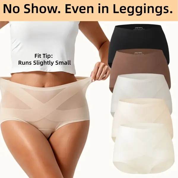 DAVID ARCHY Women's Classic Panties, 5-Pack Seamless High Waist Essential Underwear for Women, Full Coverage No Show, Lightweight Buttery Soft Breathable Womenswear for Everyday Wear  Fit